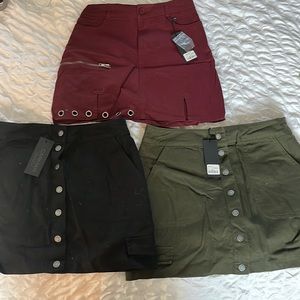3 Brand New Carmar denim skirts